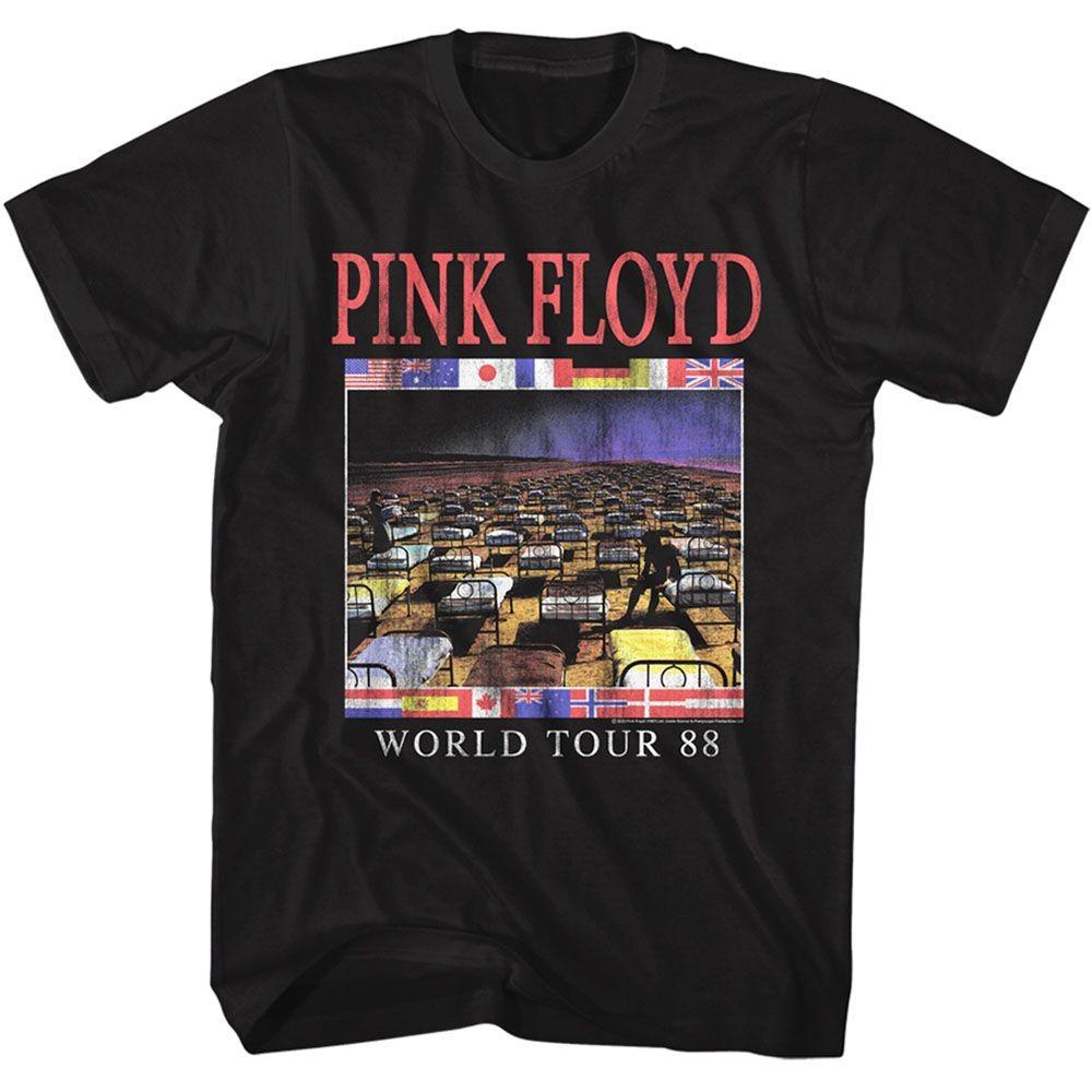 Pink Floyd World Tour 1988 Black Music Band Shirt