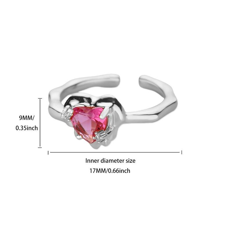 Hot-selling k gold-plated ring women's cross diamond-set ring adjustable and simple