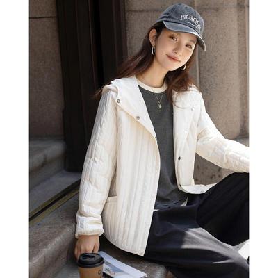 Demana Women's Hooded Winter Jacket with 80G Heating Cotton