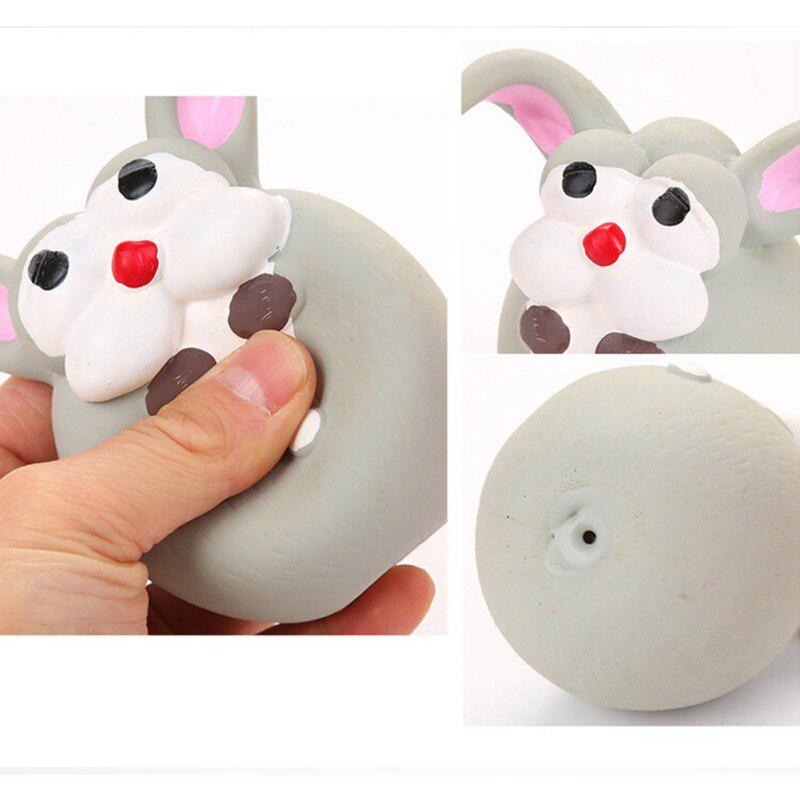 Screaming Rubber Rabbit For Dogs Latex Squeak Squeaker Chew Training Toy