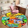 Pokemon Print Round Rug, Washable Floor Carpet, For Entryway Dorm Laundry Room Office Study, Home Decor Birthday Christmas Gift