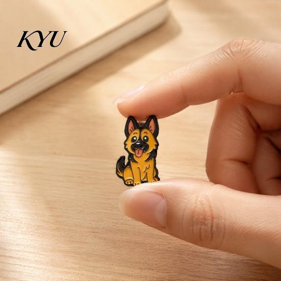 Pet Theme Brooch Cartoon Dog Enamel Brooch, Alloy Puppy Lapel Pin for Men Women, Pins Decorative Badge Clothes Bag Hat Scarf Suits Women