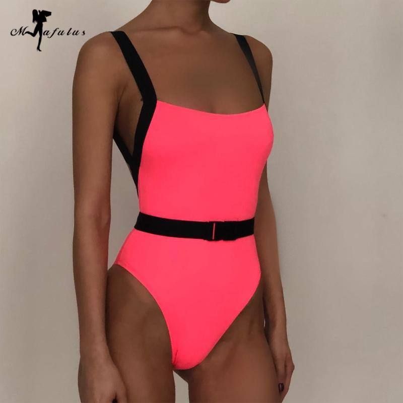 Buy Mafulus Women Sexy Backless Swimsuit One Pieces Swimwear Ladies
