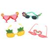 2-9Pcs Hawaiian Glasses Kit Luau Summer Birthday Decoration Tropical Party Favors Funny Sunglasses Props Beach Wedding Supplies