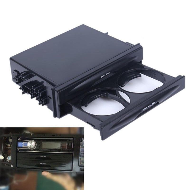 A58X-Universal Auto Vehicle Double Din Radio Kit With Drinks Cup Holder And Storage Box
