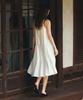 Siyajyu Sia8044 Flare Slip Dress_White
