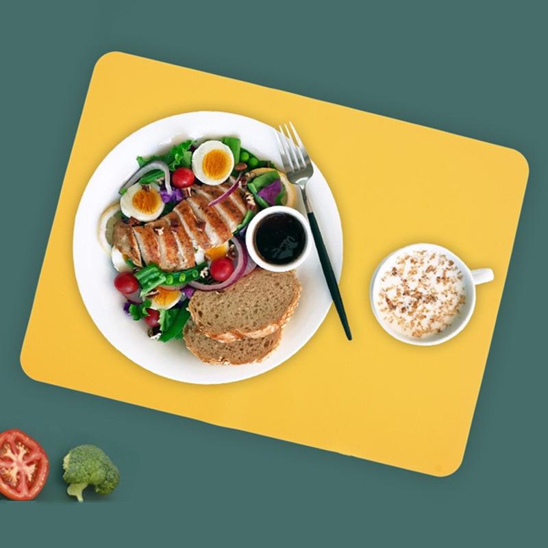 New Silicone Waterproof Placemat Table Mat Molandi Color Pads Heat Insulation Anti-skidding Washable Durable For Kitchen Dining