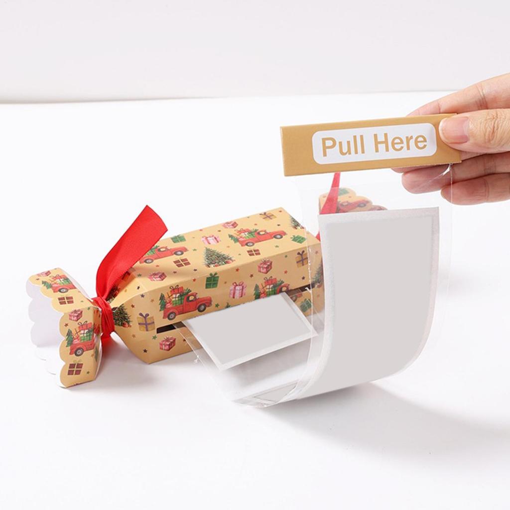 Christmas Money Box Cash Storage Christmas Decoration Crackers Candy Coin Boxes for Home Living Rooms Holiday Events Festivals