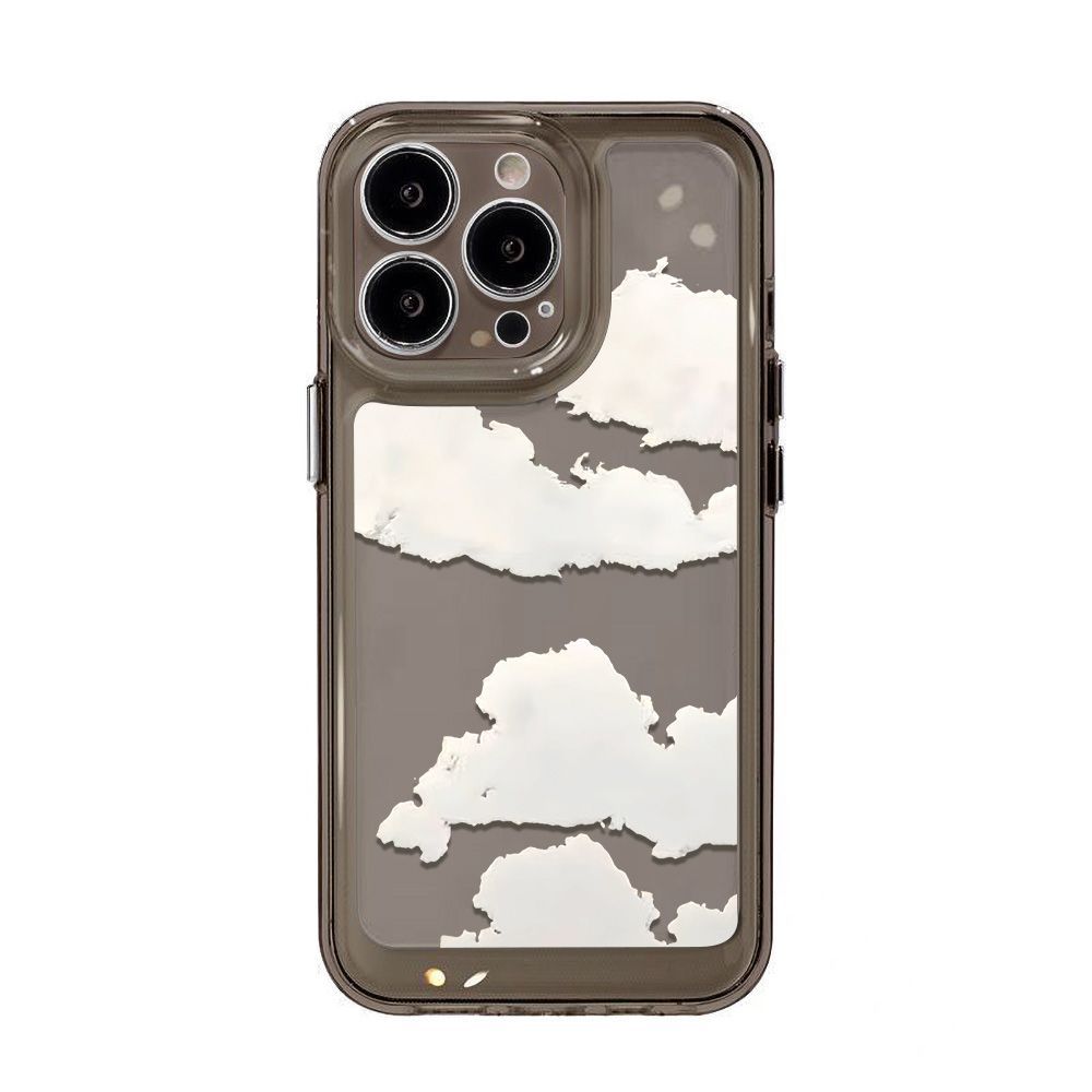 Simple, Small and Fresh Clouds, Suitable for iPhone17 Mobile Phone Case 16promax Japanese 13/14 High Value 15