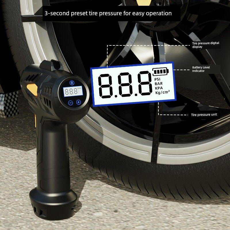 Cross-Border Car Air Pump, Car Tire Inflator, Portable Wireless Inflator, Bicycle Electric Inflator