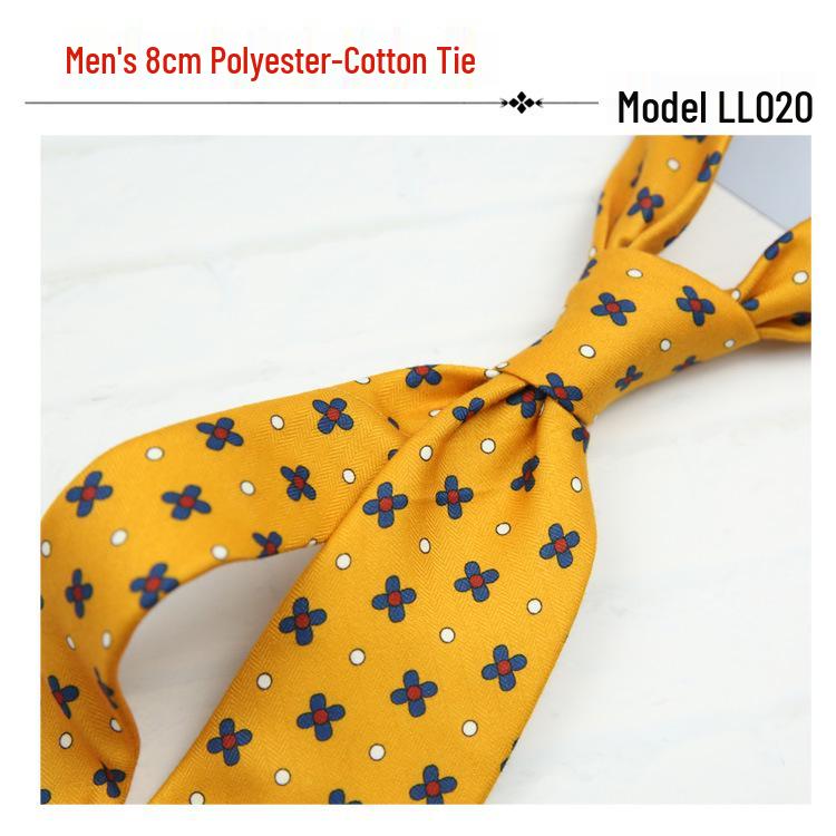 Men's Trendy 8CM Printed Tie: Business, Casual, Retro Fashion Accessory