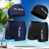 Kid's Two-Piece Swimsuit Set with Swim Cap - Short Sleeve for Boys
