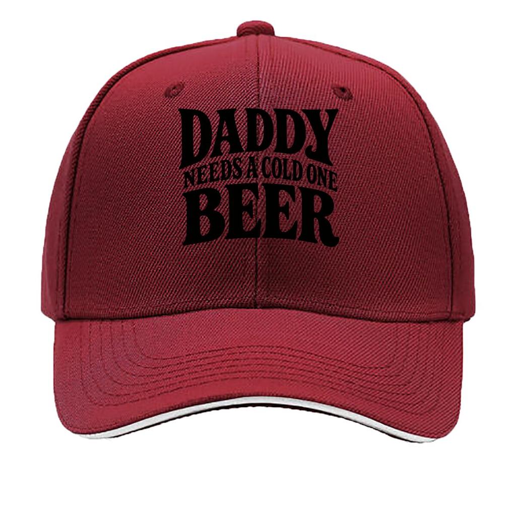 Bold Daddy Beer Humor Typography Des Sandwich Baseball Cap Sun Cap Outdoor Workouts Hat