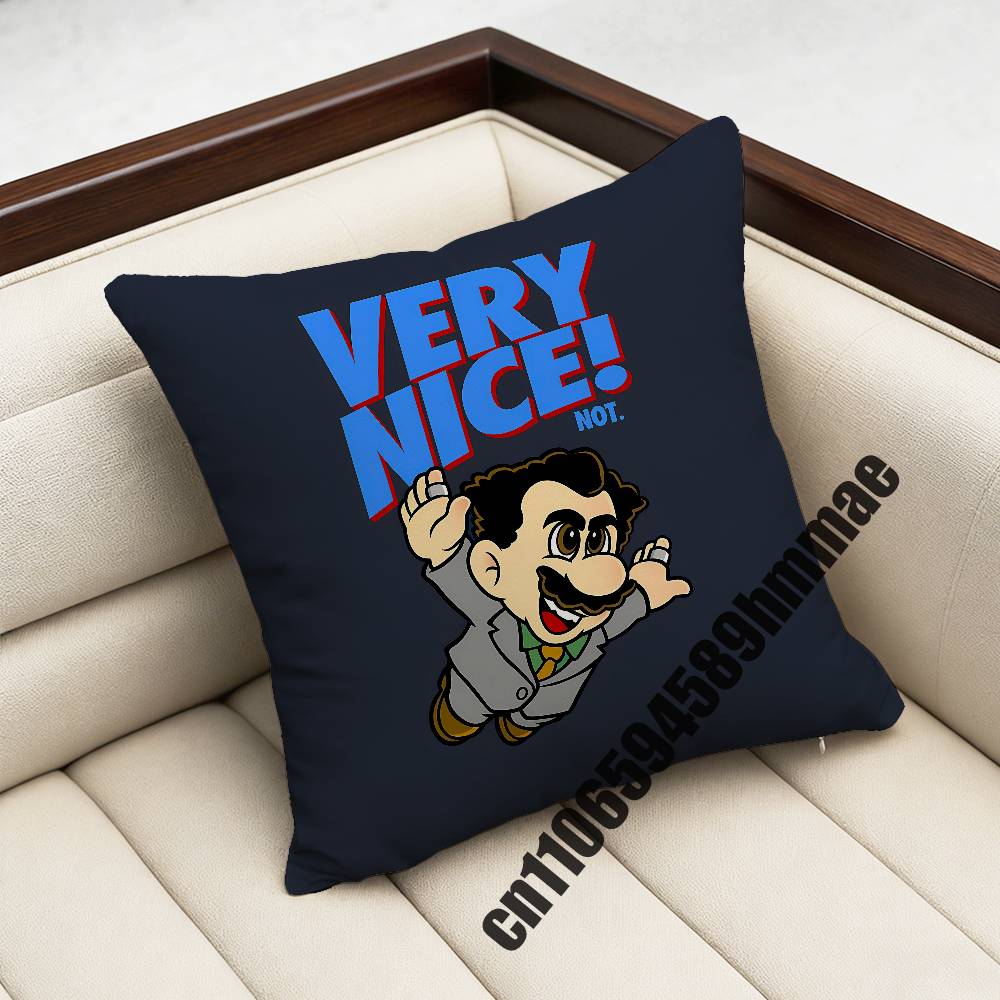 For Borat Very Nice Great Success Throw Pillow Case Sham 45X45Cm 40X40Cm Square Car Pillowcase Pad Cushion Cover