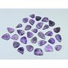 161Cts. Natural Amethyst Leaf Carving Pear Shape Cabochon Gemstone 30Pcs Lot C-1909