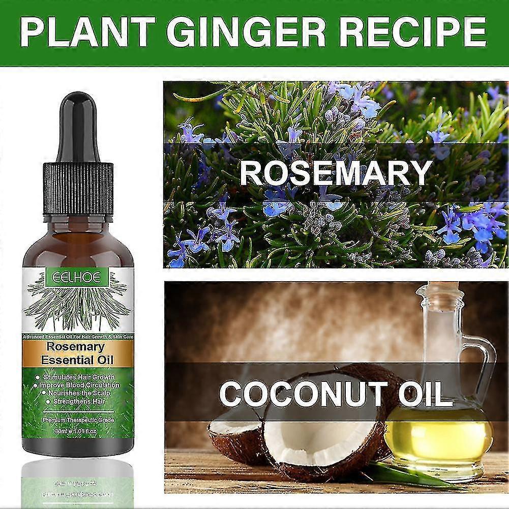 4pcs Rosemary Oil For Hair Growth,rosemary Essential Oil For Hair Growth & Skin Care,improve Hair Loss And Nourishes