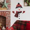 Cartoon Christmas Snowman Scarves Gloves Kitchen and Dining Room Beautification and Decoration Wall Stickers