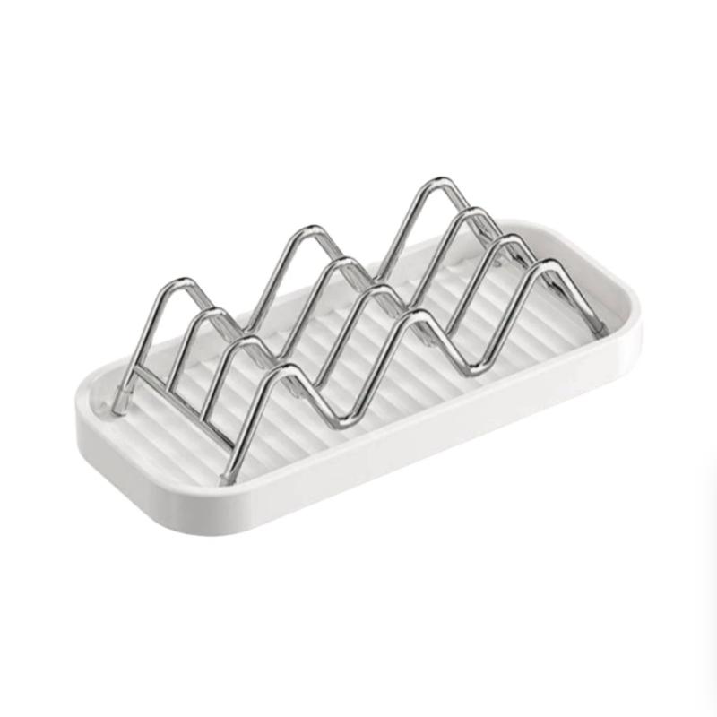 Stainless Steel Soap Rack Multi-Soap Storage With Drainage Tray Waterproof Rust-Resistant Easy