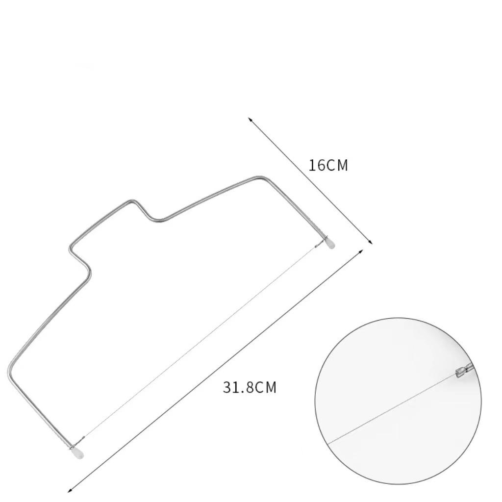 1PCS Einstellbare Diy 2-Draht Schicht Scheibe Brot Cutter Langlebig Leveler Edelstahl Kuchen Backen Werkzeuge Küche Gadget