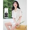 Women's Fashion Wide-Leg Shorts & Shirt Two-Piece Set