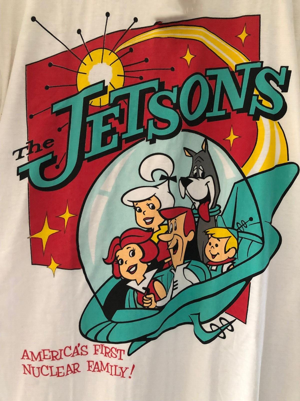 The JETSONS America s Frist Nuclear Family Shirt White Unisex S-5XL EM0805 L