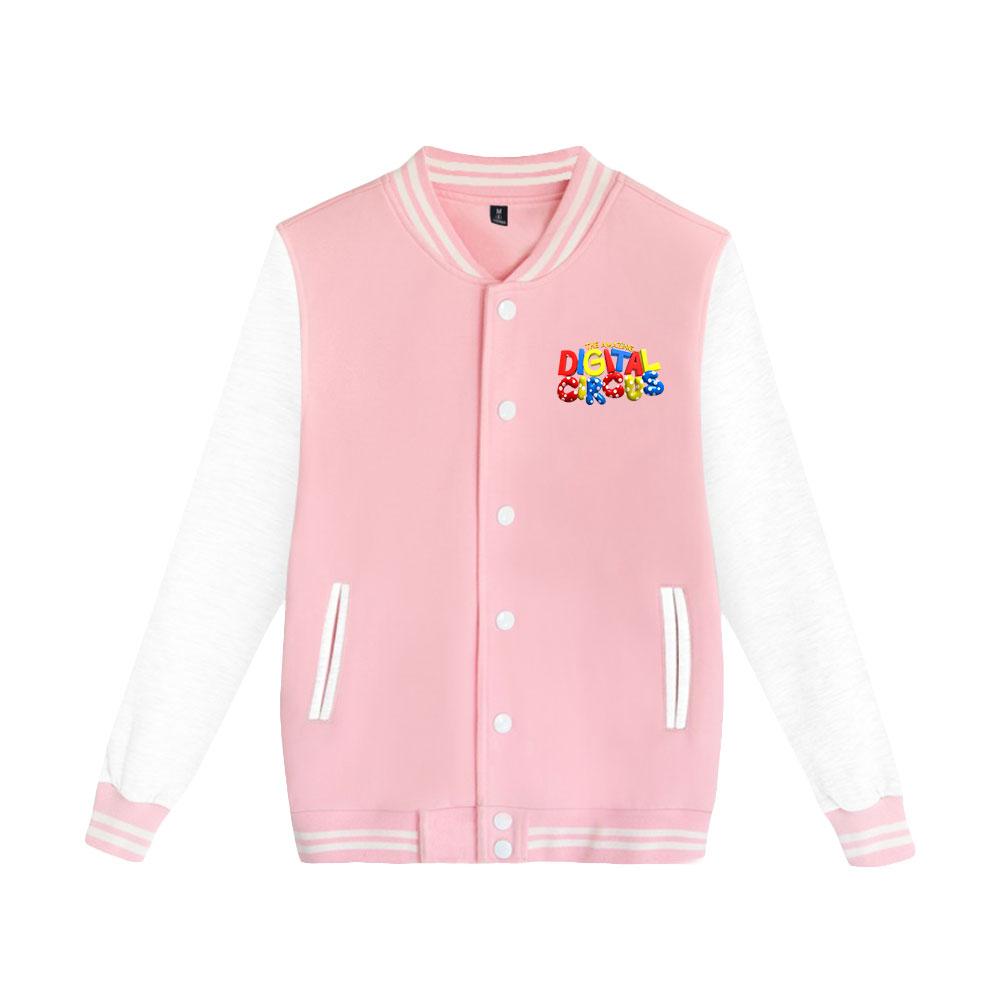 The Amazing Digital Circus Anime Printed Baseball Sweatshirt Women Men Outdoor Sport Jackets