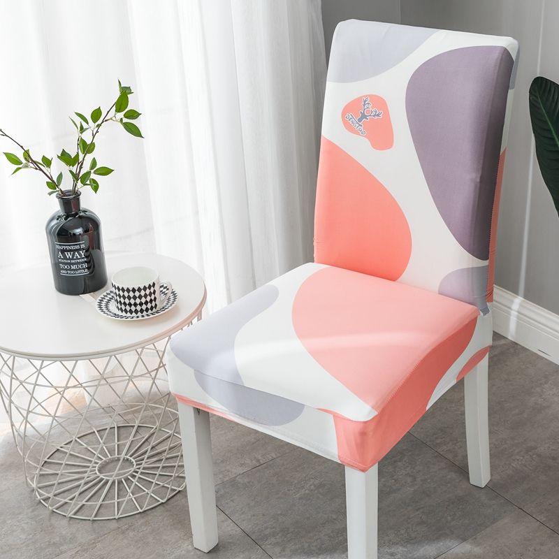 2 stk stoltrekk universal husholdningsstoltrekk elastisk spisestuestol putesett setetrekk krakktrekk