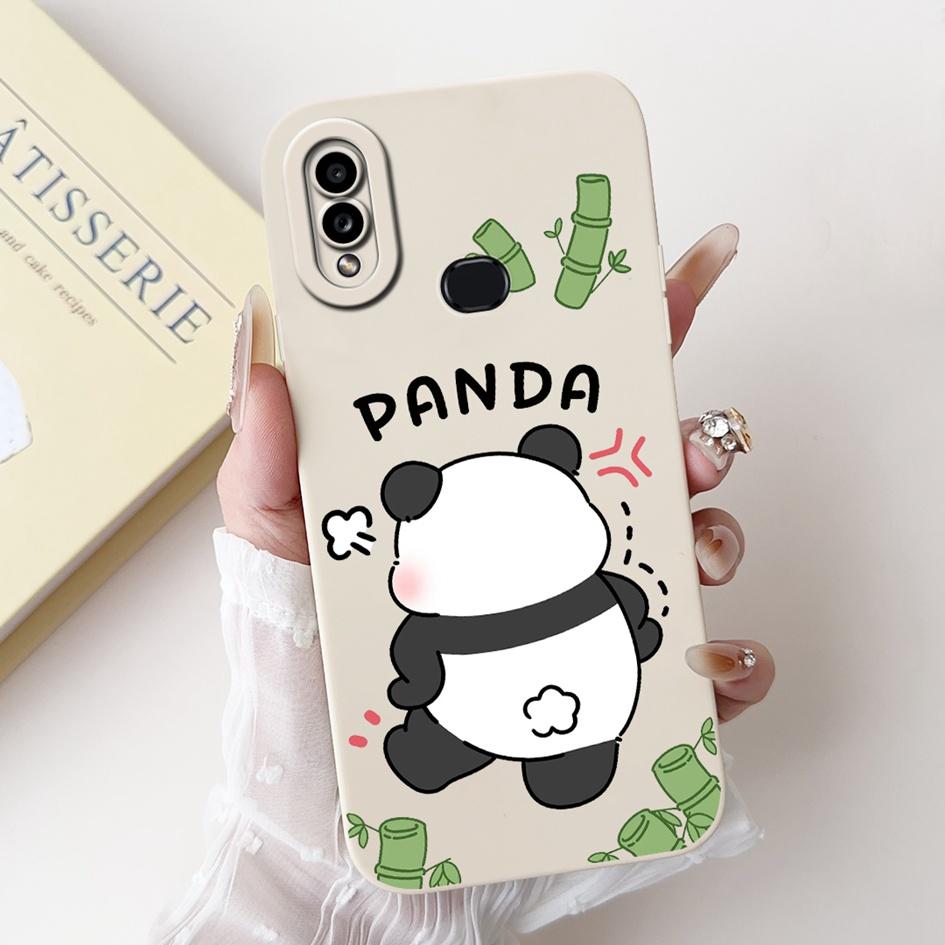 For Samsung Galaxy A10s Case SM-A107F Cover Creative Panda Cartoon Soft Silicone Phone Cases on Samsung A10 SM-A105F M01s Bumper