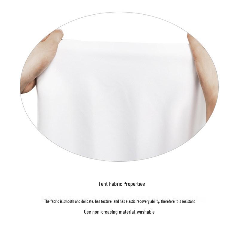 Portable Outdoor HD Windproof Projector Screen with Canopy Pole Sleeve for Camping