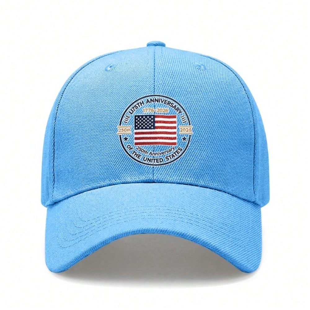 Black Baseball Cap - 250Th Anniversary USA Flag Print Adjustable Breathable Outdoor Sports Hat For Men Women Fation Baseball Cap