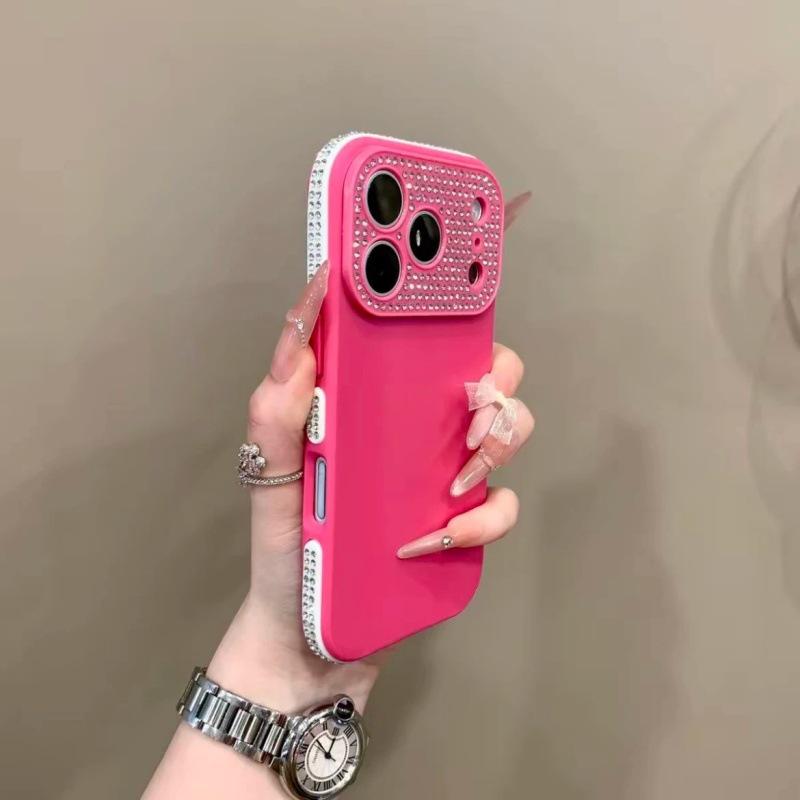 

Rhinestone Inlaid Glitter Phone Case for iPhone 17 Pro, 16 Pro, 15 Pro, 14 Pro 17 Pro