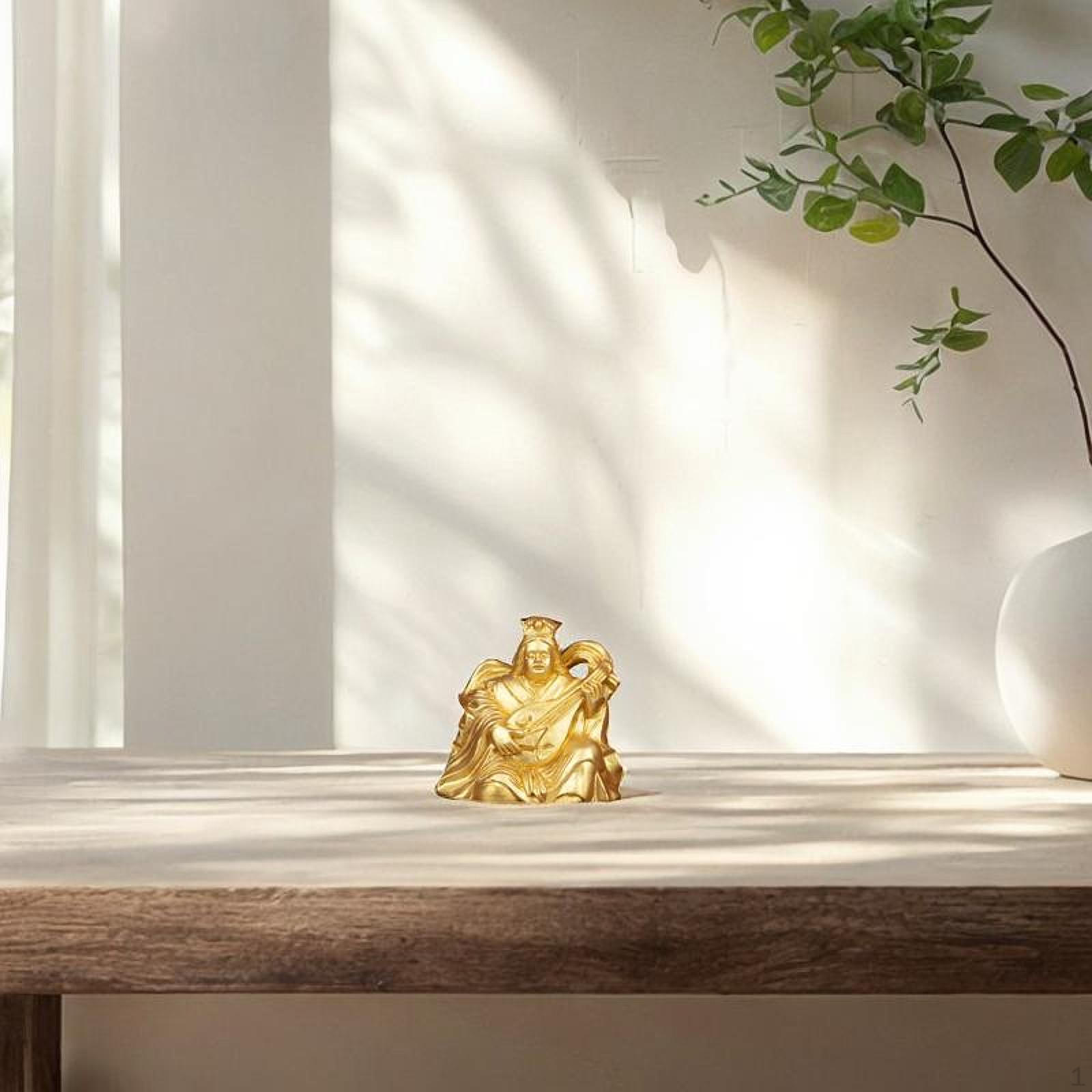 

Feng Shui Statue Shichifukujin Prosperity Ornament Craft Table Centerpiece Decor Resin Figurine for