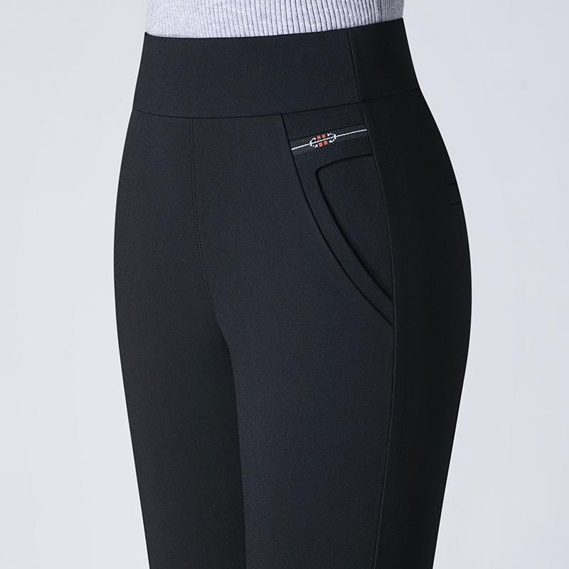 

Женские утягивающие леггинсы с высокой посадкой - Большой размер, Эластичные, Стиль весна/осень, Длинные брюки для мам среднего возраста 2XL