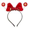 Tassel Chinese New Year Headwear Braid Hair Red Bow Hairband Simple Hanfu Headwear  Baby