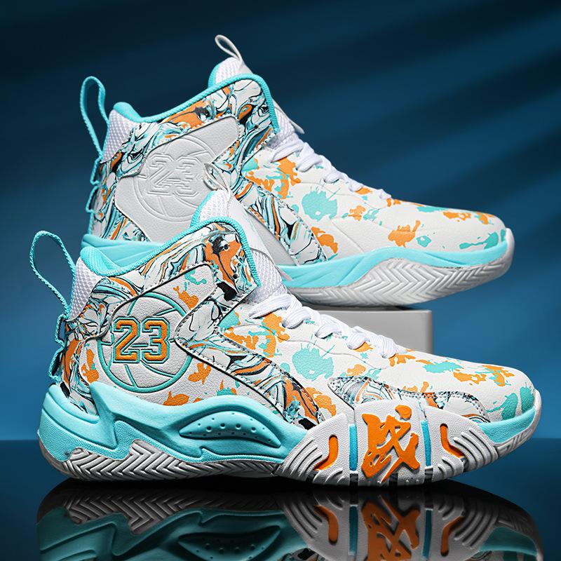 6 Children's primary and secondary school students 7 Basketball shoes 8 Boys 9 High-top sports shoes Cement actual combat 15-year-old youth sneakers