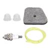 Aluminiumlegierung Zündkerze Luftfilter Kraftstoffleitung Primerbirne Kit für Stihl FS90 FS100 FS110 FS130