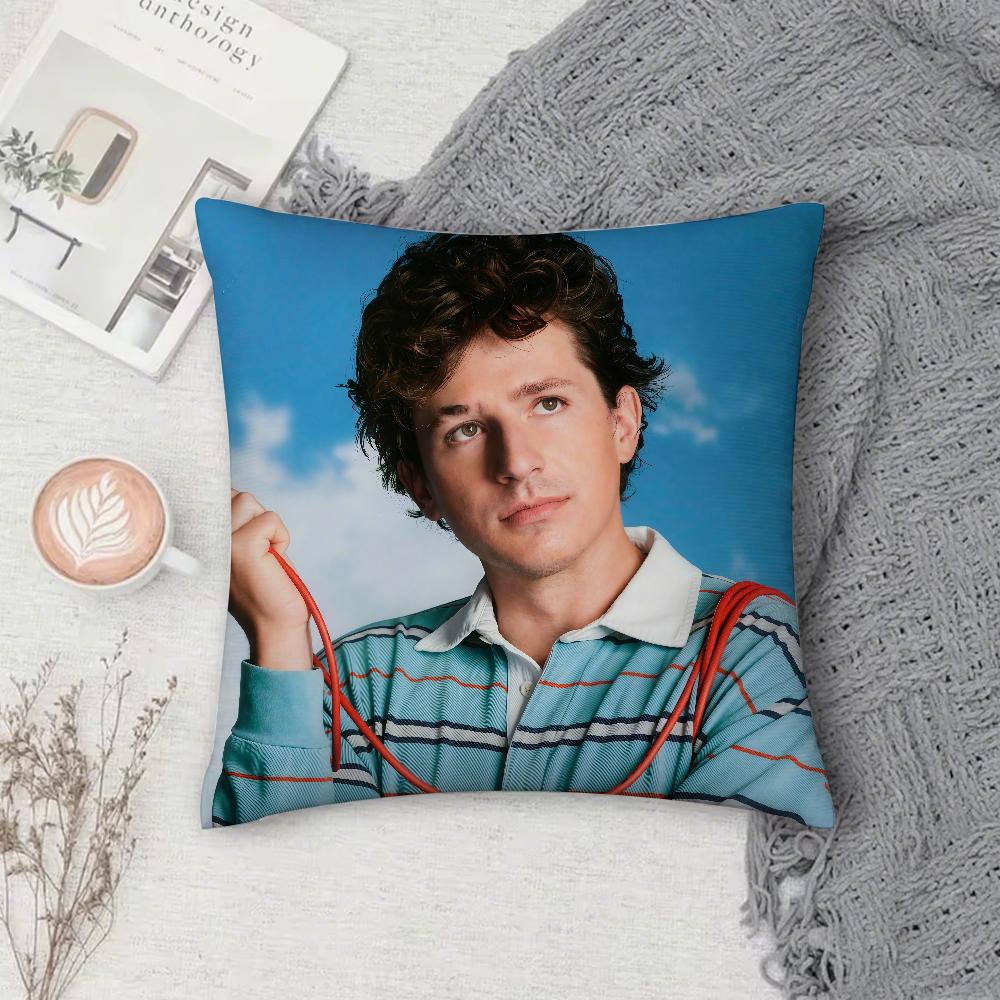 Singer CCharlie Puth Whatevers Clever Pillow Case Square DoubleSided Printing Sofa Cushion Cover Pillowcase Bedroom Bedside