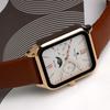 [Salvatore Marra] Watch Moon Phase Square Multi-Calendar Waterproof Business Formal Men's Leather Strap Limited Edition Pink Gold White