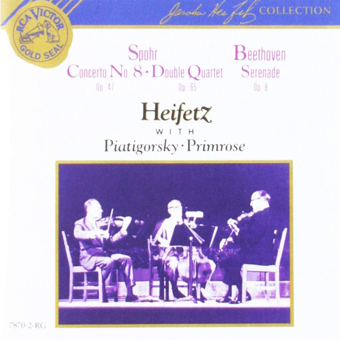 

CD SPOHR, LOUIS / HEIFETZ - Serenade 78702RG US Music Others Used