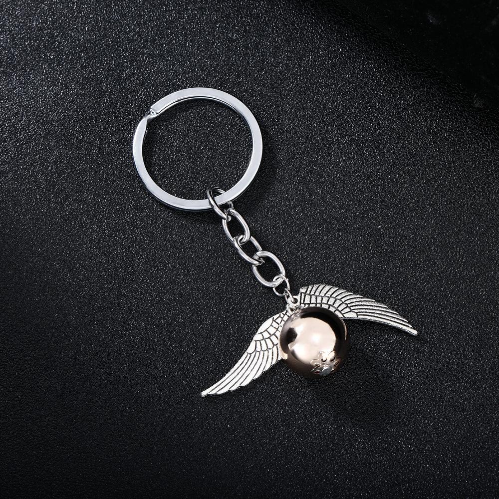 Snitch Keychain Pendant Wings Keyring Creative Small Gift Car Accessories Men and Women Keychain Accessories