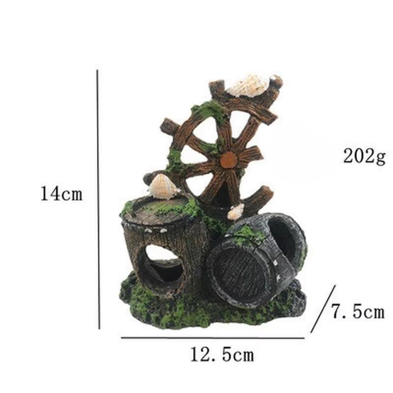 Resin Aquarium Ornament Plastic Decoration Plant Fish Tank Accessories Home Pet Fish Tank Decor Supplies Aquatic Pet Supplies