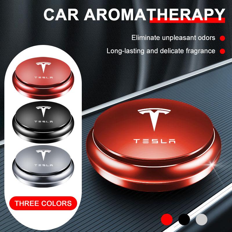 Car Interior Air Freshener Fragrance Aromatherapy Diffuser for Tesla Model 3 Model X S Y Decals TM3 TMX TMS 2016 Center Hub Cap