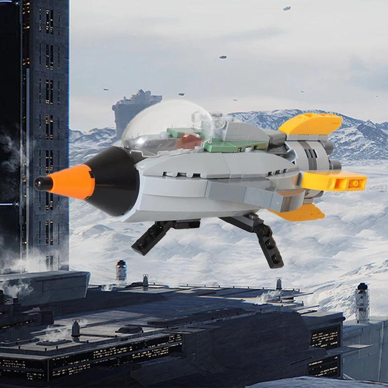 Gobricks MOC City Spaceship Building Blocks Retro Space Ship for Launch Vehicle Retro Spaceman CMF from For Children Gifts