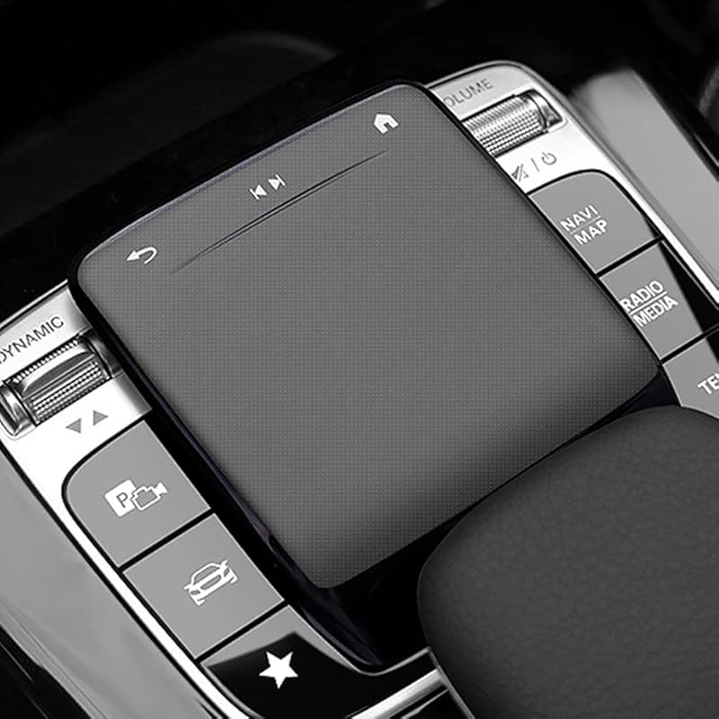BOHISEN Car Center Console Mouse Protect Cover TPU Touchpad Cover Accessories for Mercedes Benz A B CLA GLE GLS GLB GLA 2020-2022 (Black)