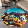 1PC Trans-formers Adventure Round Rug, Non-slip Chair Mat, Home Decor, Circle Carpet Perfect for Office, Bedroom, Living Room,Christmas Gift