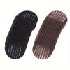 Elegant 2-Piece Set Invisible Hair Volume Boost Clips - Vintage Style, Oval Shape with Hollow Design for Women & Girls