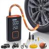 Vehicle Tire Inflator with Digital Screen and Button Control, Electric Air Compressor for Car and Motorcycle Users
