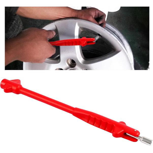 Tire Valves Stem Puller Tool Replacement For Universial Valves Stem Extenders Straight Metal Double Wheel Valves Stem