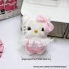 Squeaky Lace Skirt Cat Plush HelloKitty Pendant - DIY Kitten Doll Accessory