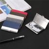 Large Capacity ID Card Case PU Leather Name Card Box Portable Business Card Holder Men Women